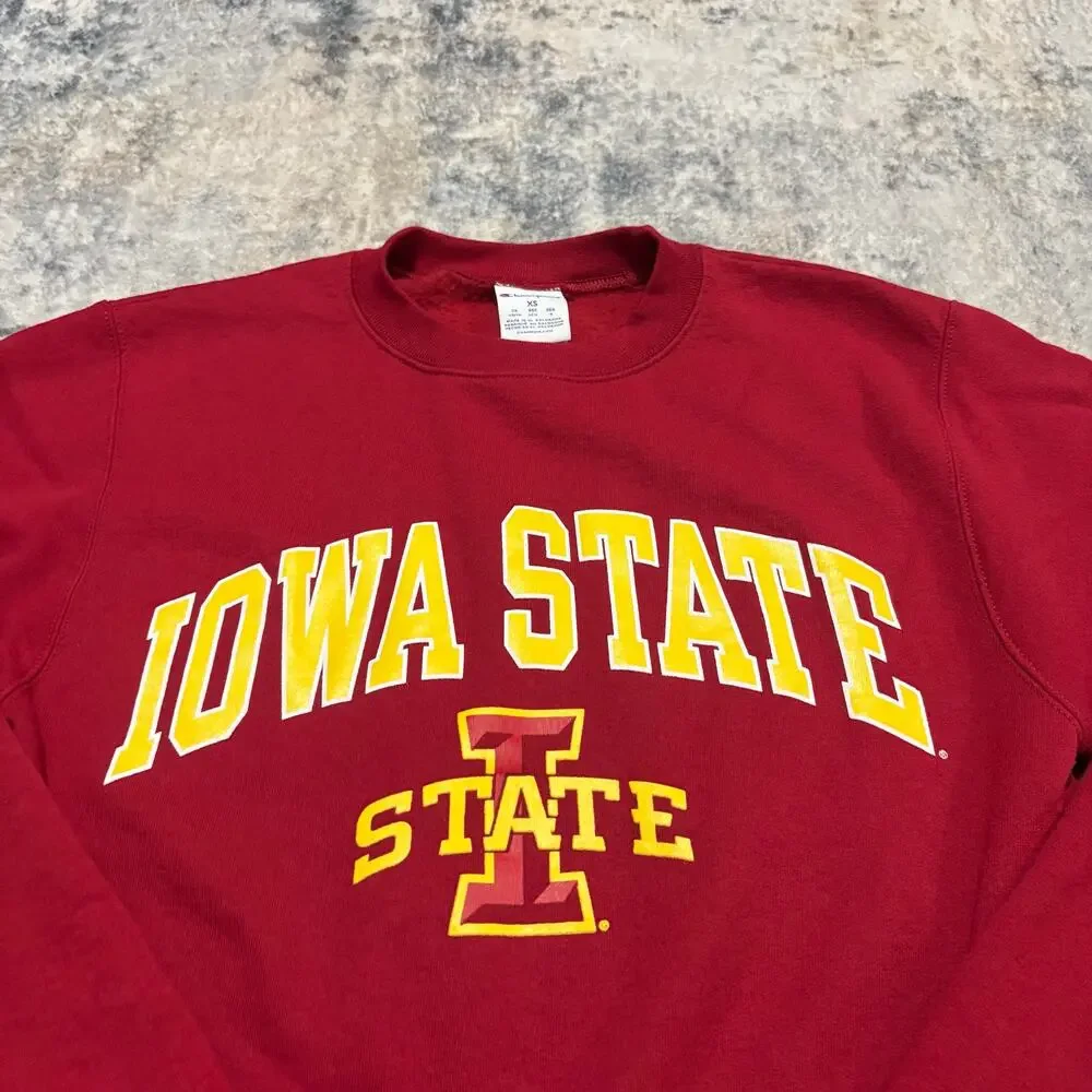 Iowa State Champion Crewneck Sweatshirt Red XS